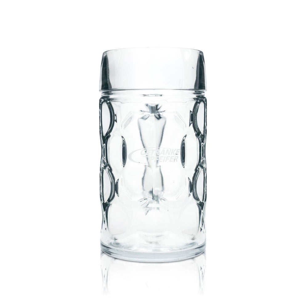 Drinks Pfeifer beer glass 1l beer mug Contoured glasses Seidel tankard Calibrated catering