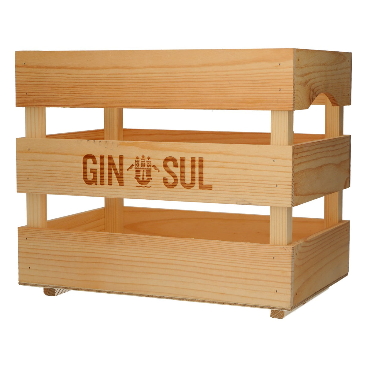Gin Sul Wooden Crate Bottle Holder for 2 Gin Bottles – Wooden Crate Bar Decor – View 5