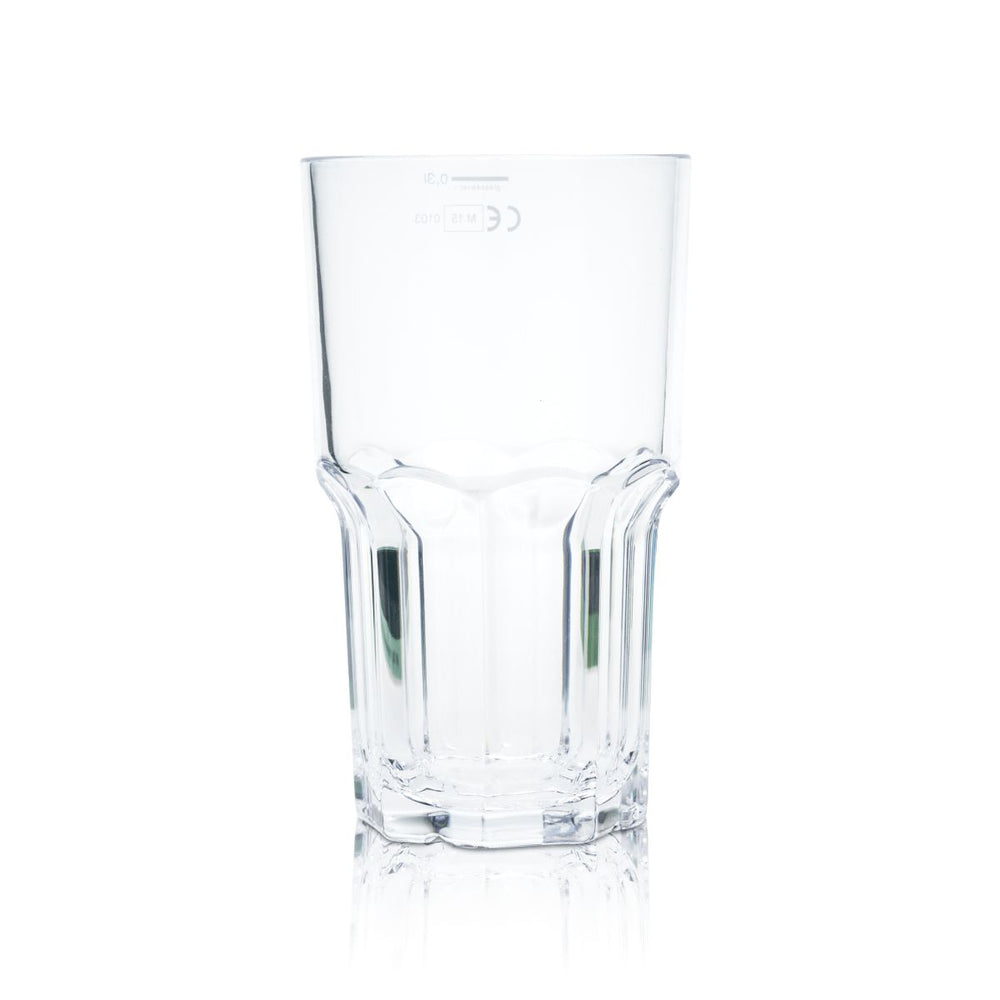 glass4ever tumbler glass 0,32l plastic reusable glasses Unbreakable Granity