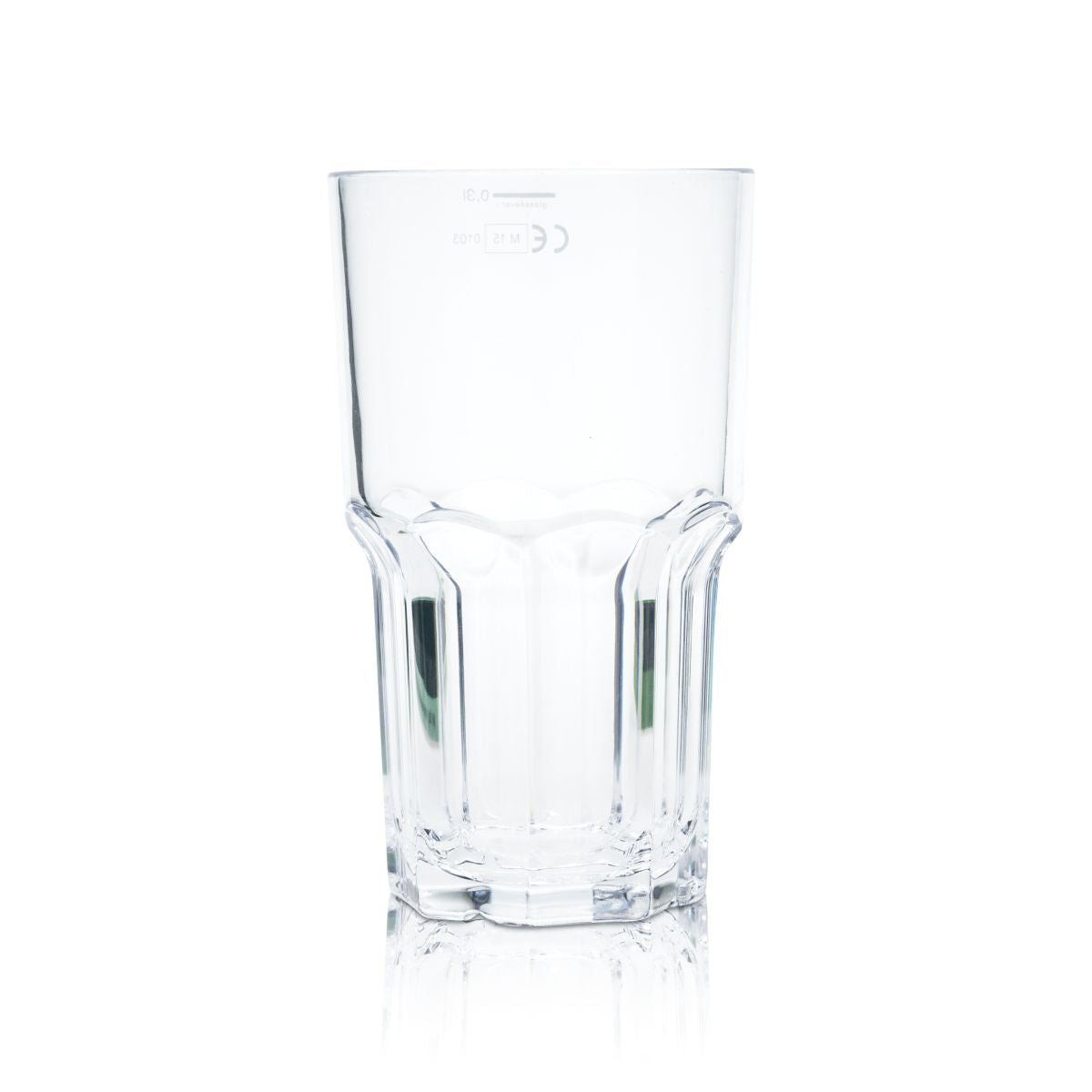 glass4ever tumbler glass 0,32l plastic reusable glasses Unbreakable Granity