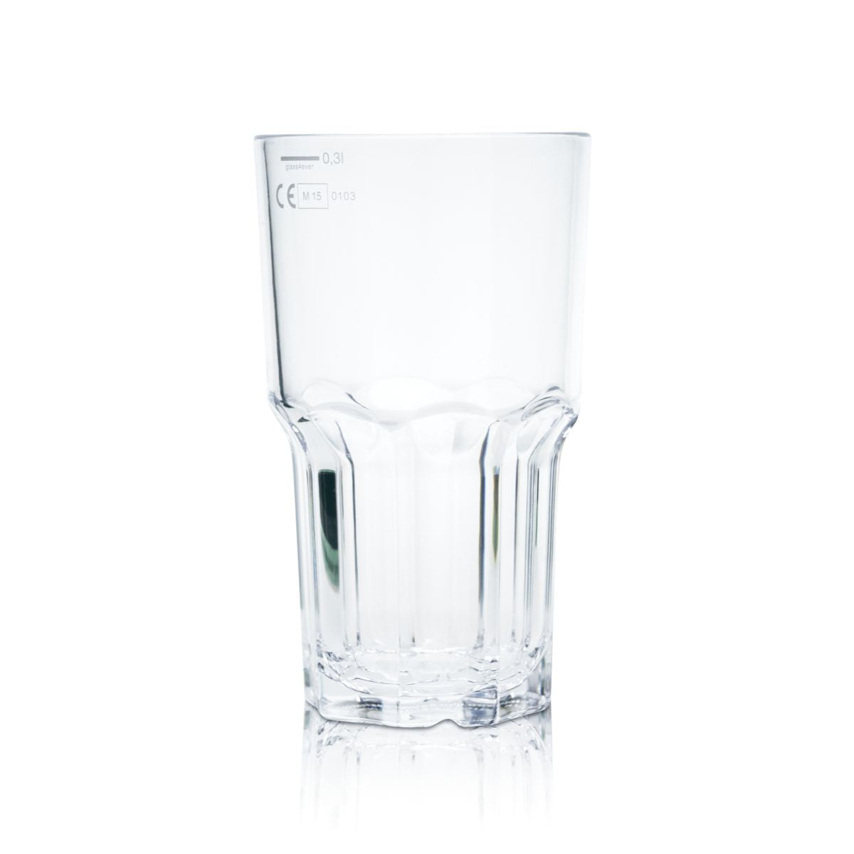 glass4ever tumbler glass 0,32l plastic reusable glasses Unbreakable Granity – View 2