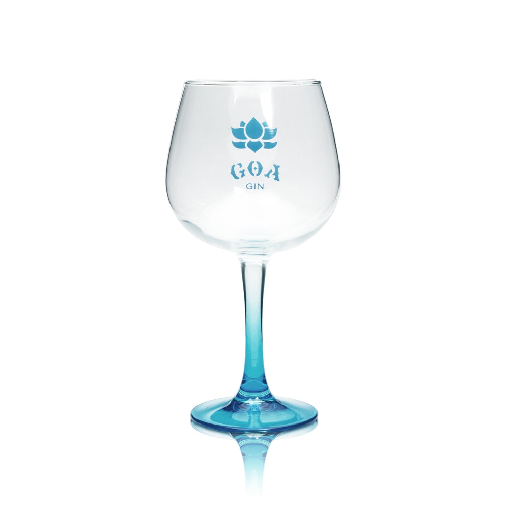 GOA Gin Glass Balloon Blue Copa Glasses Cocktail Tonic Long Drink Stemmed Glass Bell-Shaped