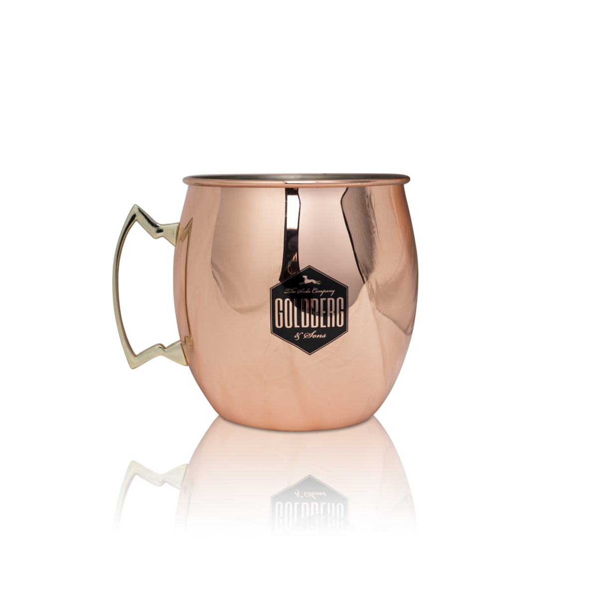 Goldberg Mug 5l Copper Mug XL Stainless Steel Copper Mug Gin Glasses Moscow Mule – View 2