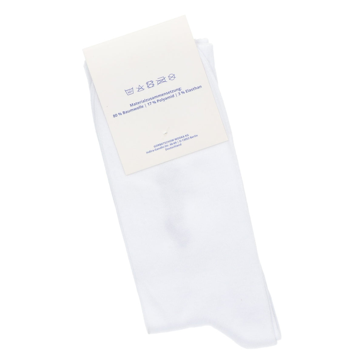 Gorbachev Socks White Blue Stripes Size 42-46 Unisex Tennis Socks Stockings – View 3