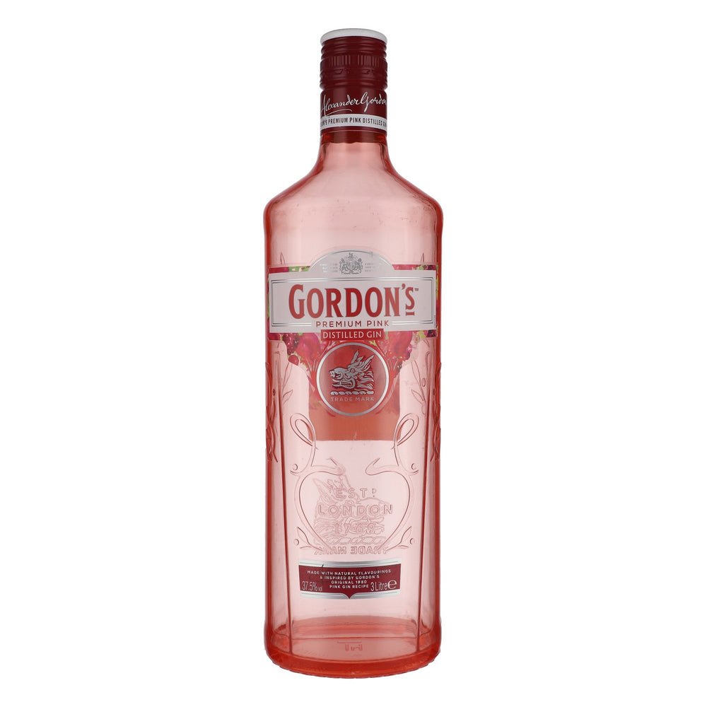 Gordon's Pink Gin EMPTY Acrylic Display Bottle Decorative Bottle Display Bottle Shop Window 3l
