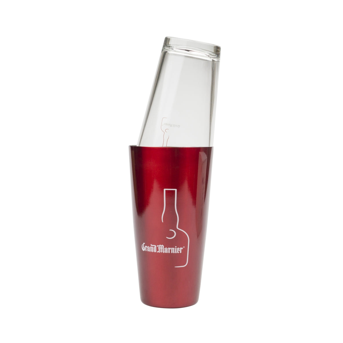 Grand Marnier Liqueur Shaker Boston Red Metal Glass Bartender Cocktail Mixer Bar – View 2