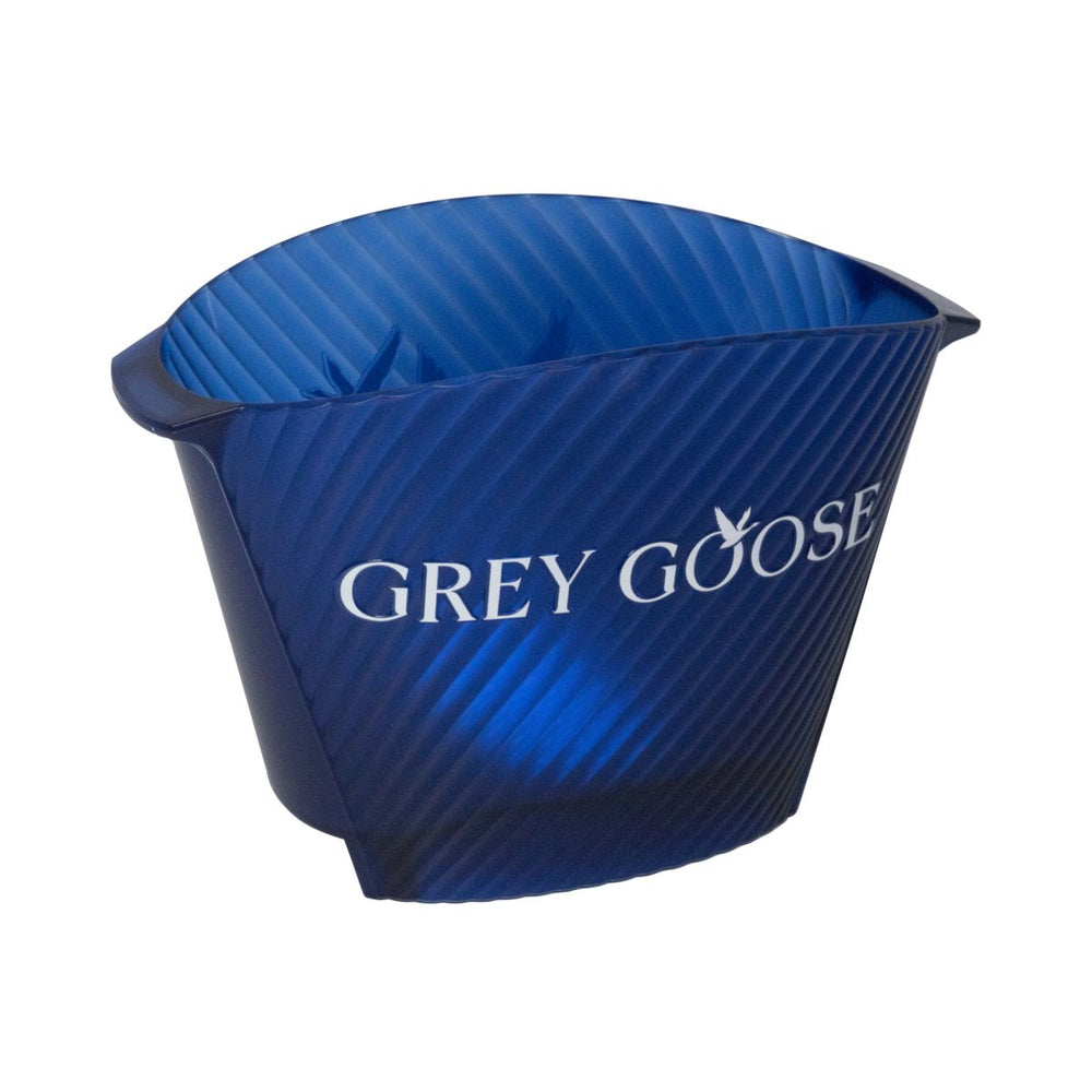 Grey Goose Cooler Blue Magnum Striped LED 2 Bottle Illuminated Ice Bucket