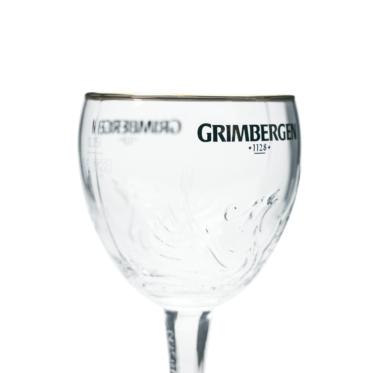 Grimbergen Beer Glass 0.25l Goblet Cup Design Phoenix Glasses Belgium Abbey Beer – View 3