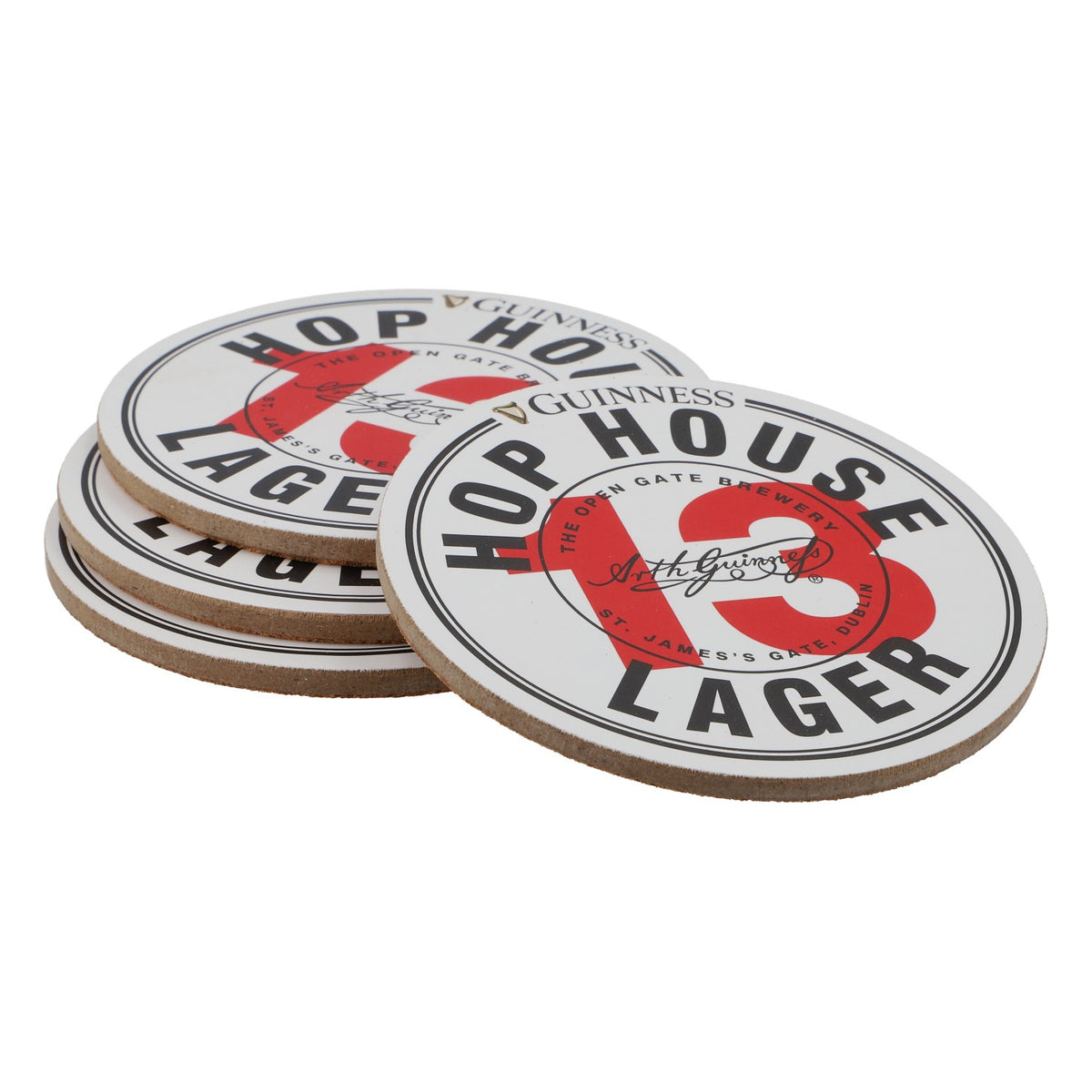 Guinness Hop House Beer 4 x Cork Glass Coasters Glass Coasters Coasters