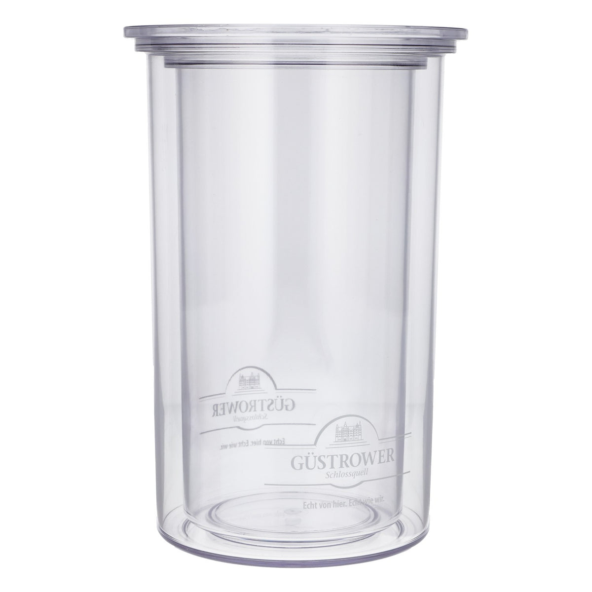 Güstrower Schlossquell Double-walled acrylic bottle cooler 0.7 l / 1.0 l