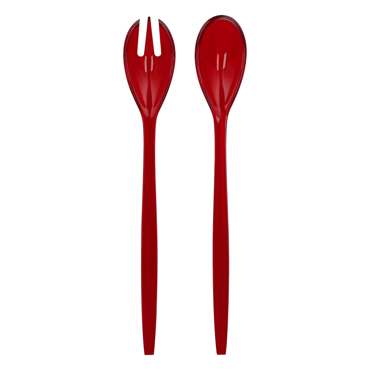 Guzzini Salad Server Set, 2-Piece, Red Transparent, Serving Utensils, Kitchen Design – View 2