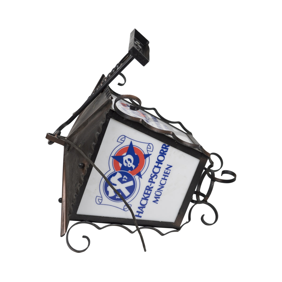 Hacker Pschorr beer hanging lantern brewery restaurant lamp beer garden – View 3