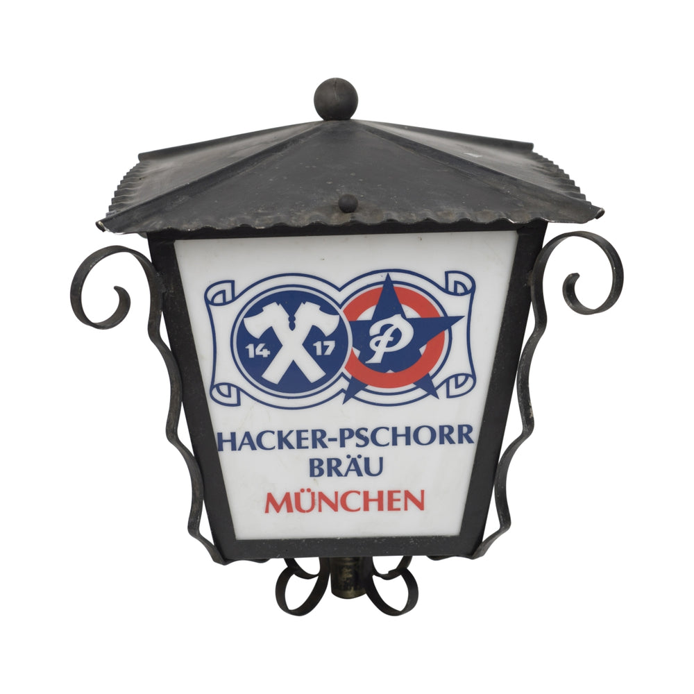 Hacker Pschorr beer lantern brewery gastro outdoor lamp light beer garden