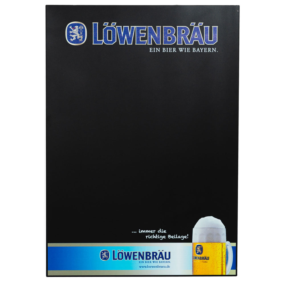Haller Löwenbräu Beer Metal Sign, 48x68x1.5 cm