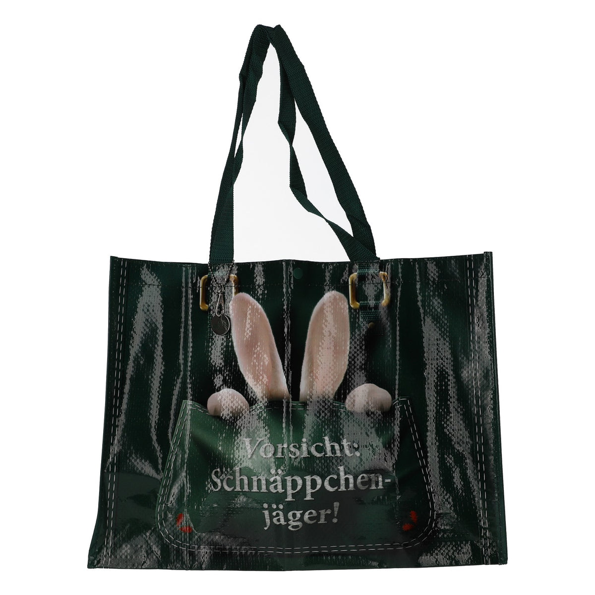 Hasenbräu Augsburg Green Shopping Bag with Shopping Chip