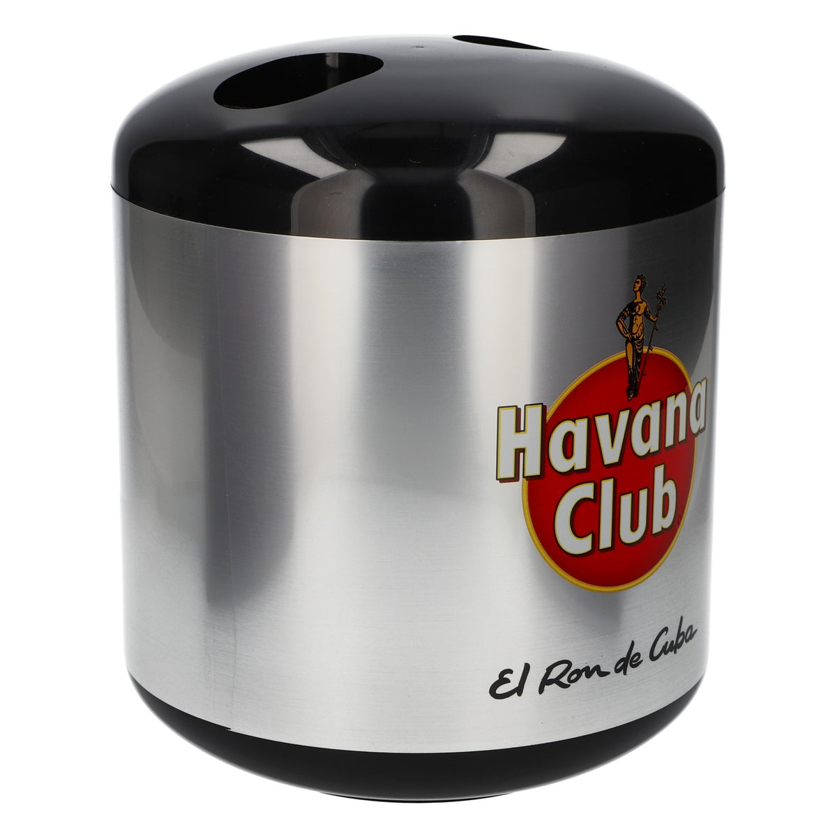 Havana Club Rum Bottle Cooler "El Rom de Cuba" (New) Plastic, Silver – View 2
