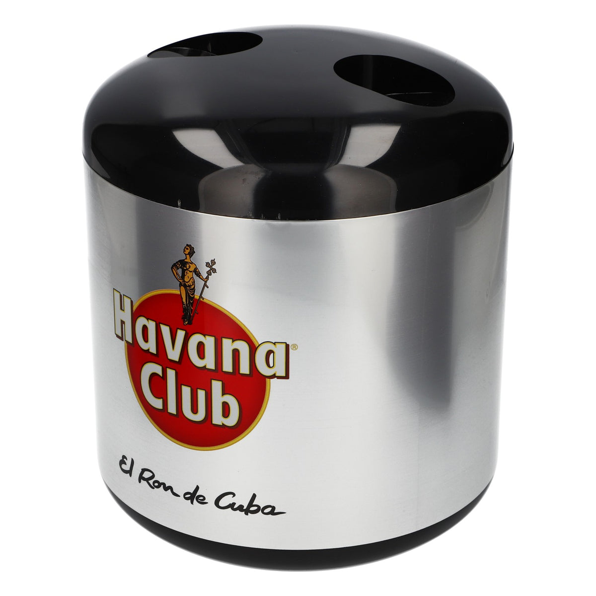 Havana Club Rum Bottle Cooler "El Rom de Cuba" (New) Plastic, Silver – View 3