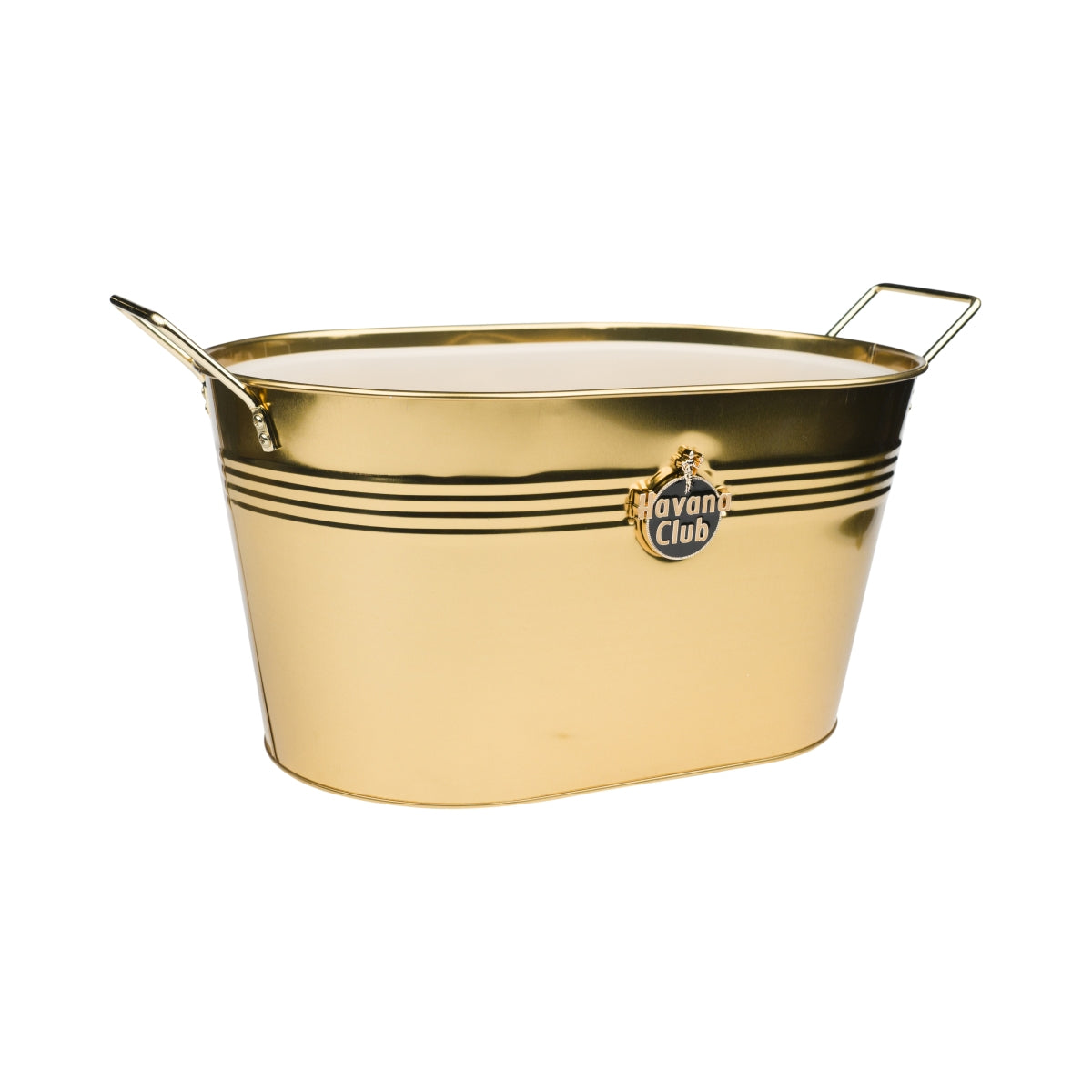 Havana Club Rum Cooler Magnum Bottle Ice Cube Container Box XL Cooler Gold
