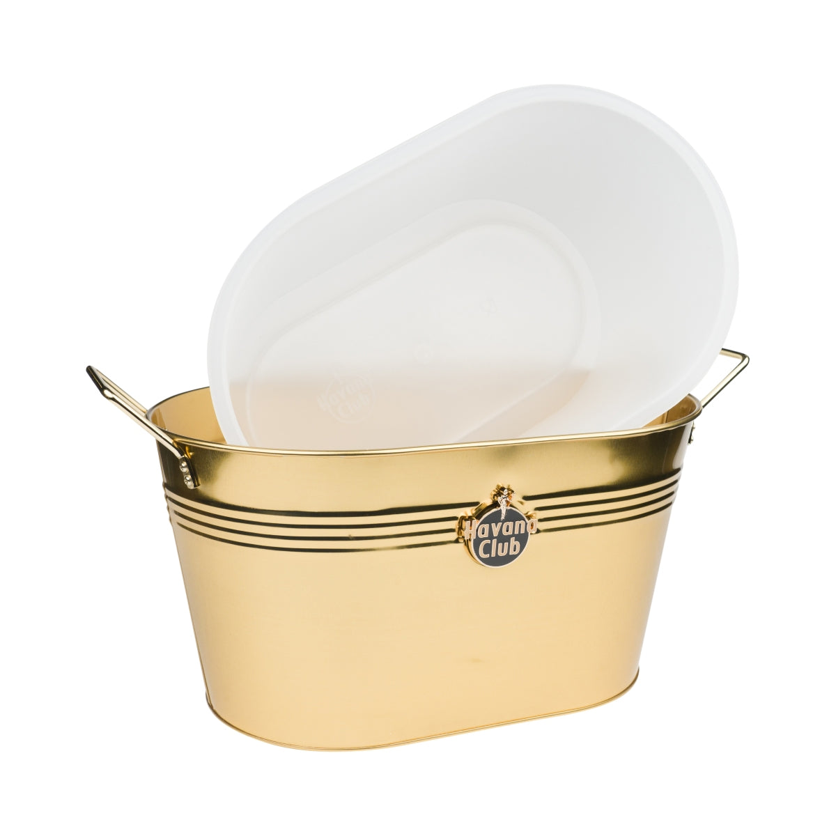 Havana Club Rum Cooler Magnum Bottle Ice Cube Container Box XL Cooler Gold – View 3