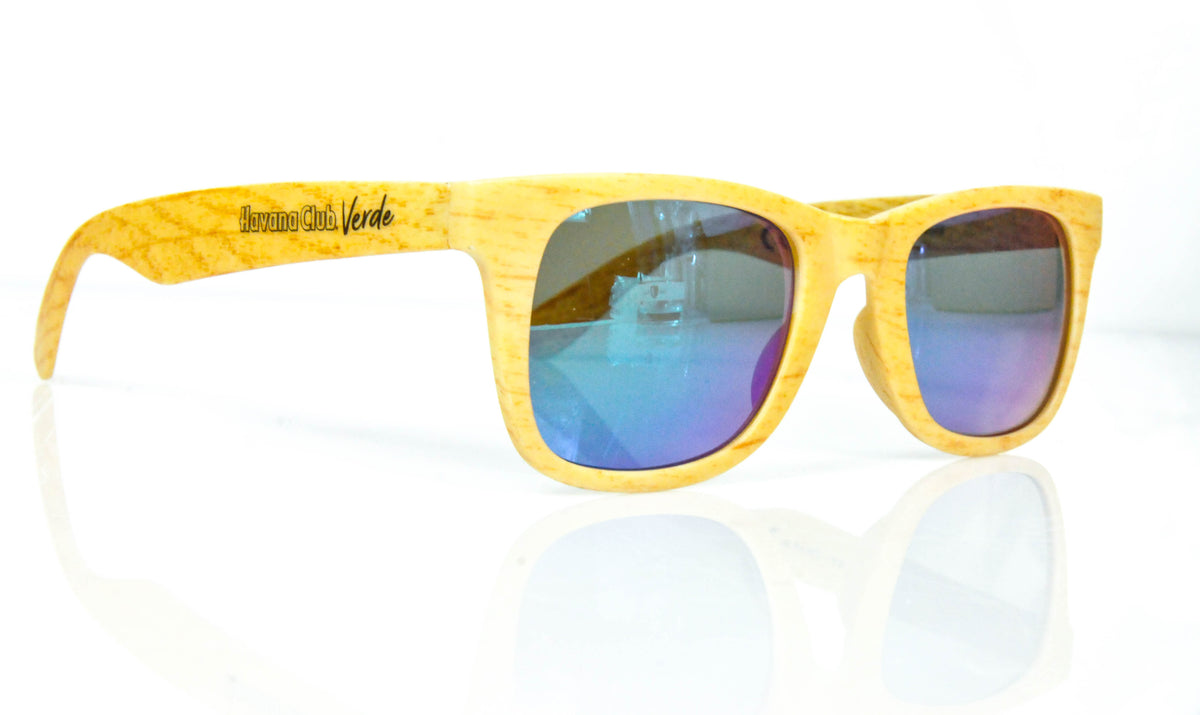 Havana Club Rum Sunglasses Party Glasses Verde Wood Look UV400 – View 3