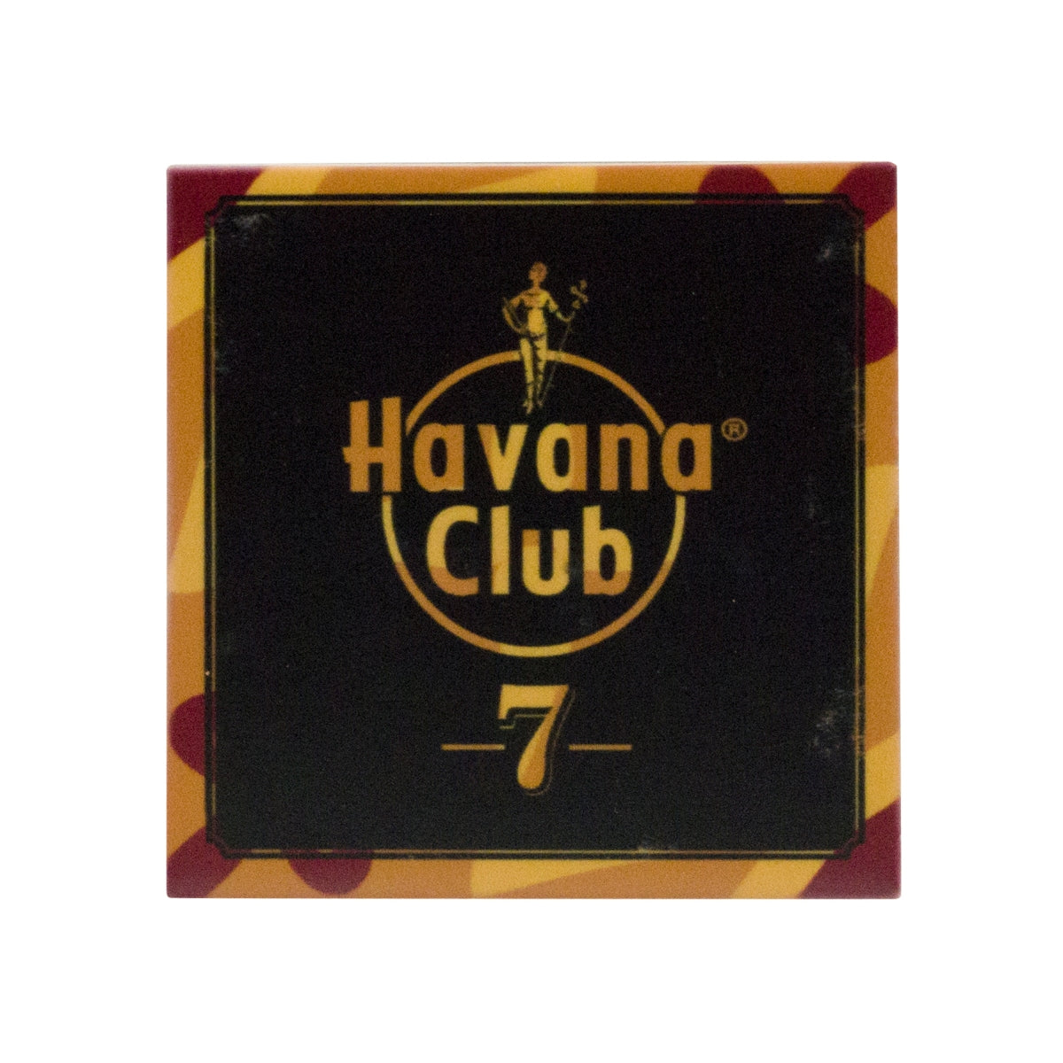 Havana Club Rum Coaster 10x10 Porcelain Tile Orange Glass Beer Coaster Bar