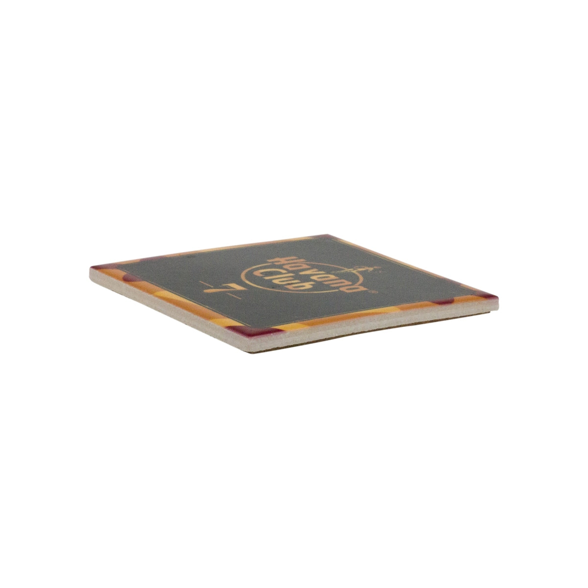 Havana Club Rum Coaster 10x10 Porcelain Tile Orange Glass Beer Coaster Bar – View 2