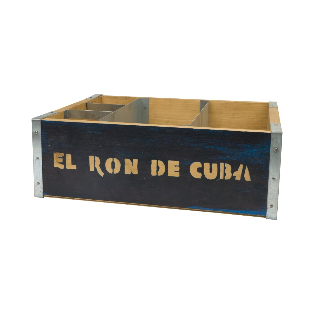 Havana Rum Barcaddy XL Wooden Organizer Bar Box Cooler Display Show Yellow – View 3