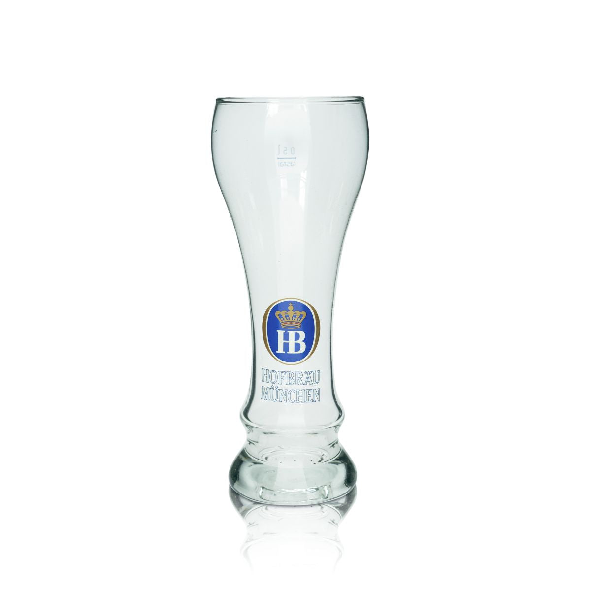 HB Munich wheat beer glass 0,5l Hefeweizen glasses Rare Brewery Munich Collector