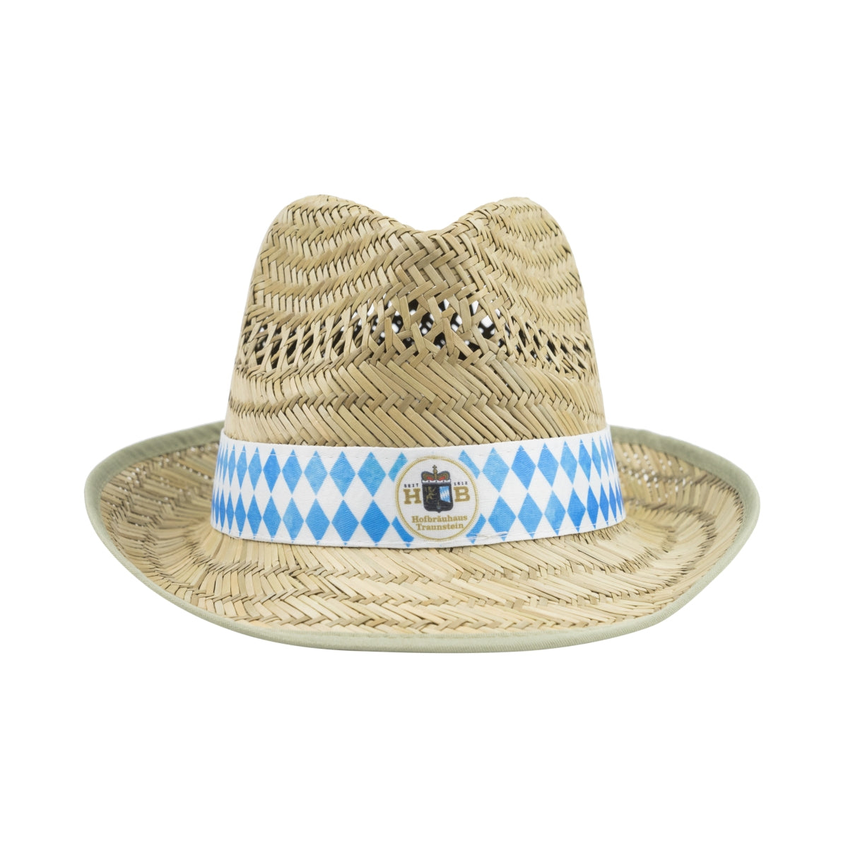 HB Traunstein Straw Hat Cap One Size Bavarian Folk Festival Sun Hat – View 2