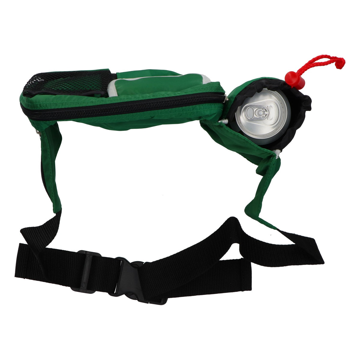Heineken Green Fanny Pack with Can and Bottle Compartment—Polyester Outdoor Beer Bag – View 4