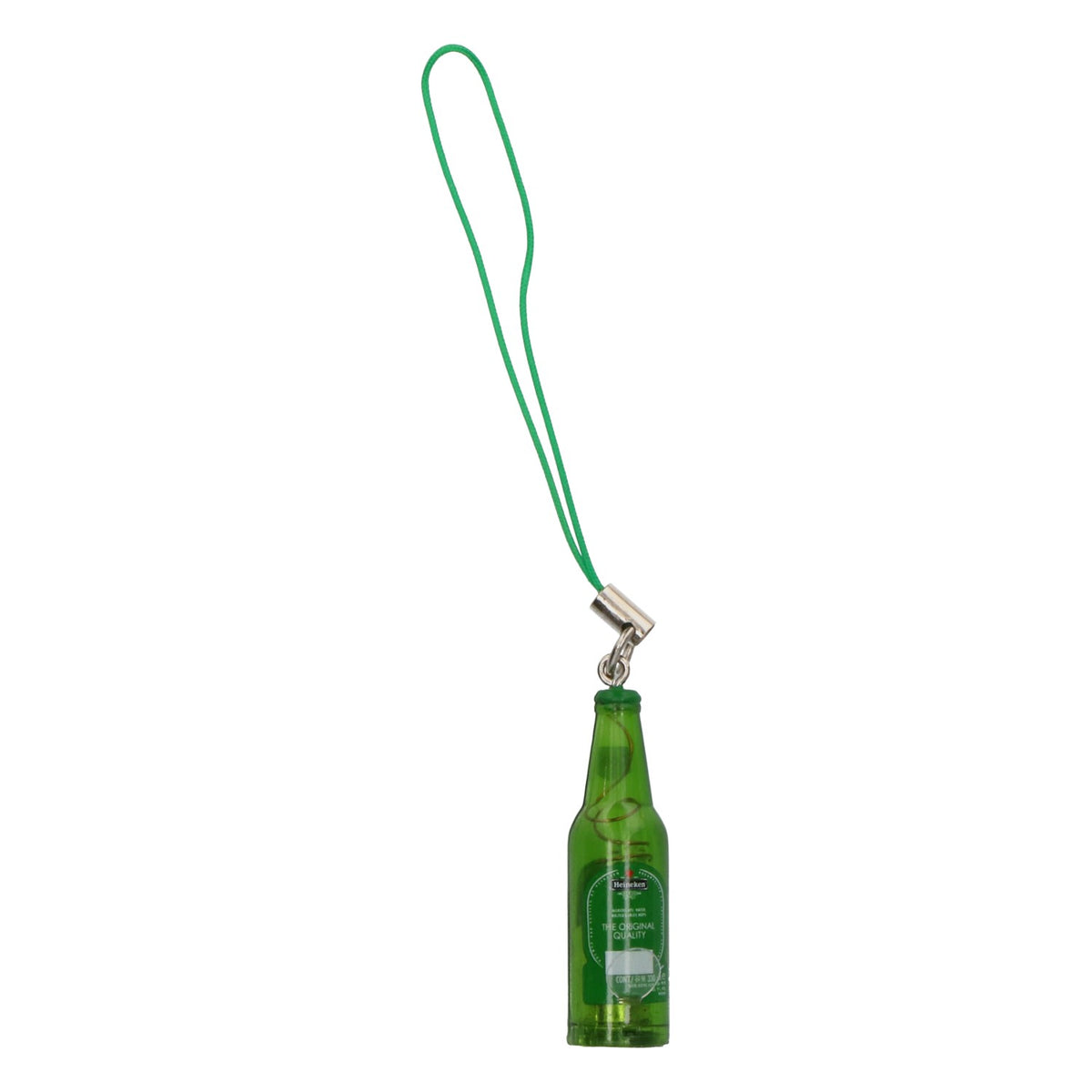 Heineken Beer Keychain Blinking Bottle LED Cell Phone Signal Green Fan Merchandise – View 2