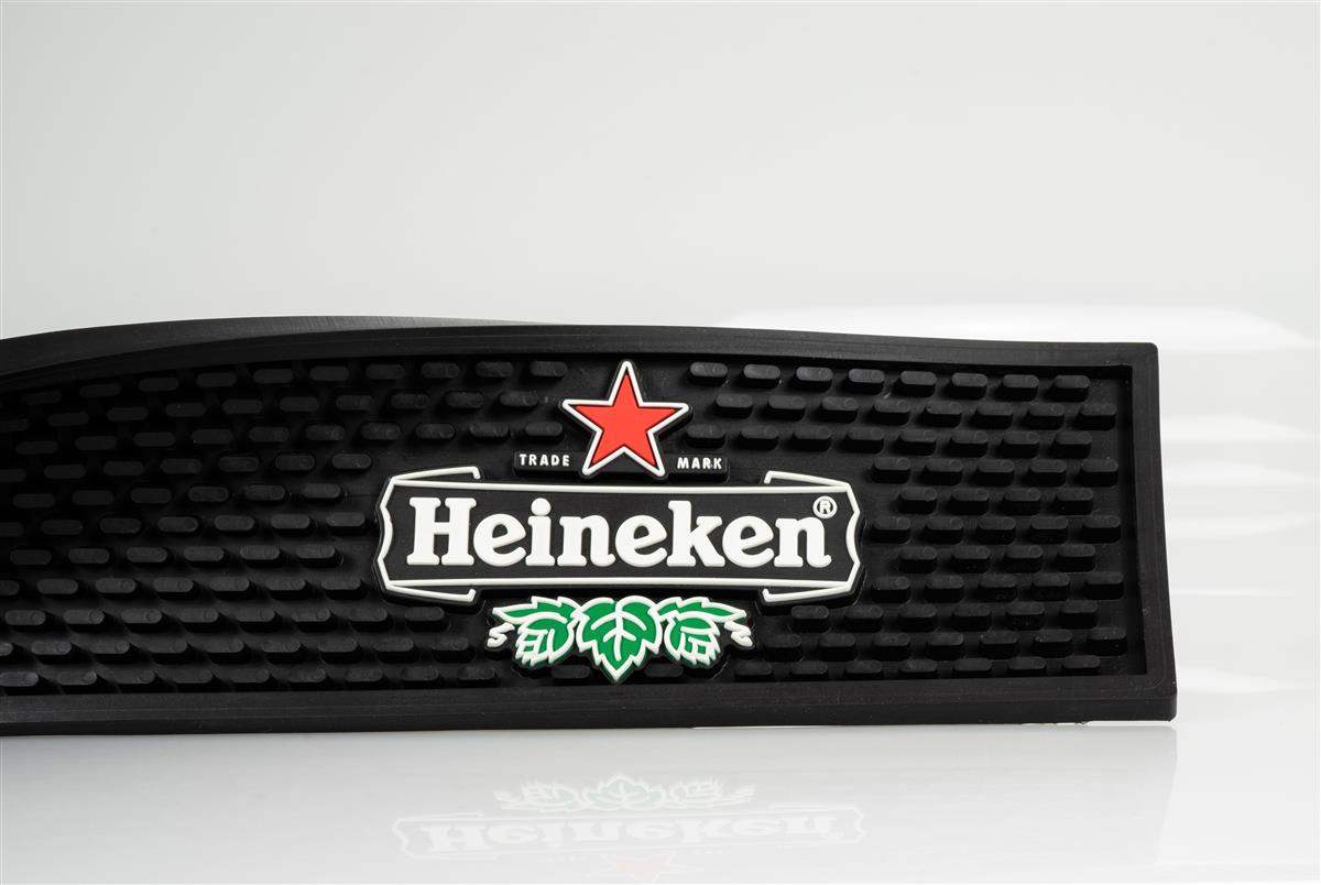 Heineken Beer Bar Mat Drip Mat Bar Accessories Black – View 2