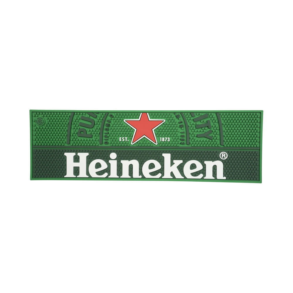 Heineken Beer Bar Mat Bar Accessories 59.7x18.3x1cm Green Dimpled