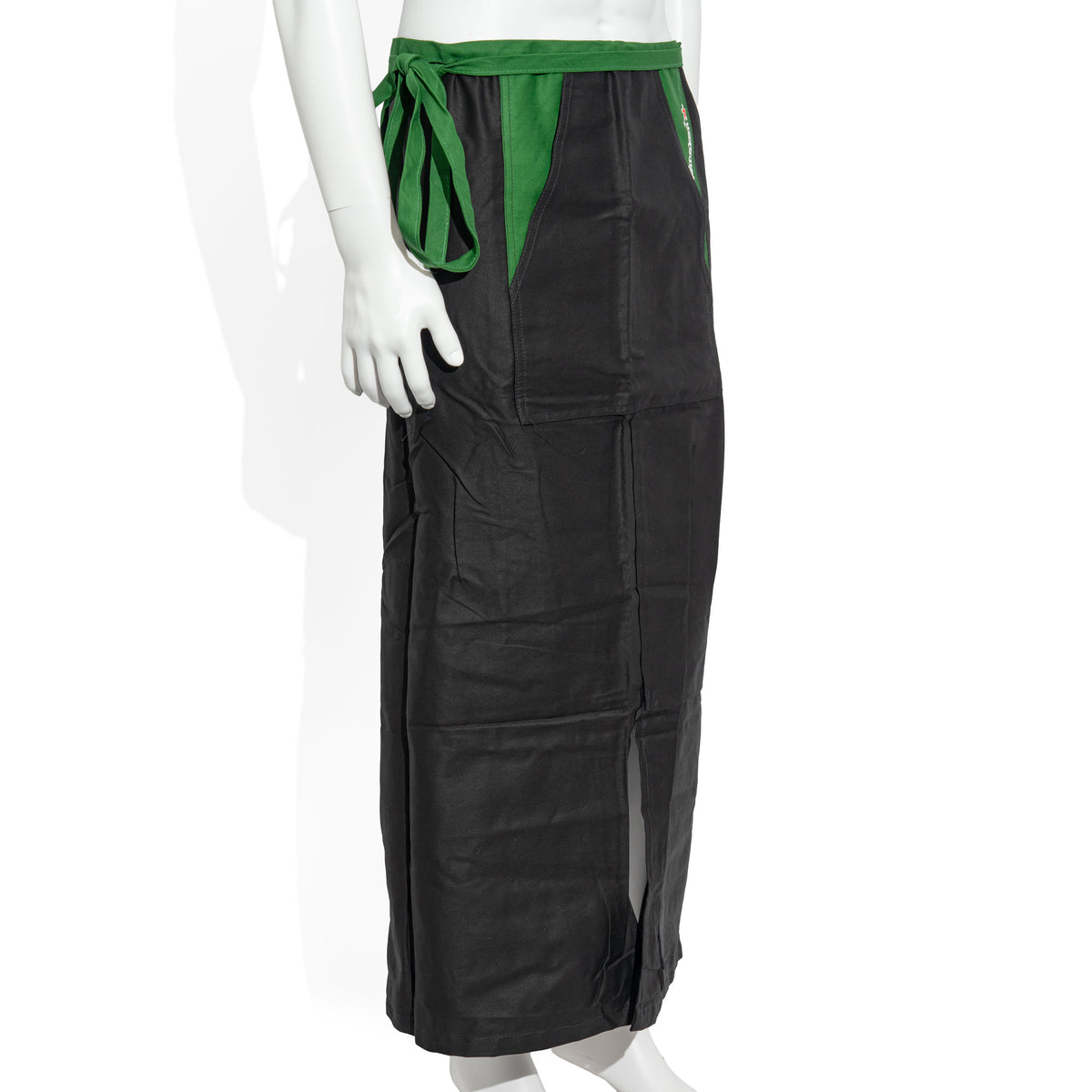 Heineken Beer Glass Blended Fabric Long Bistro Apron, Black/Green – View 2