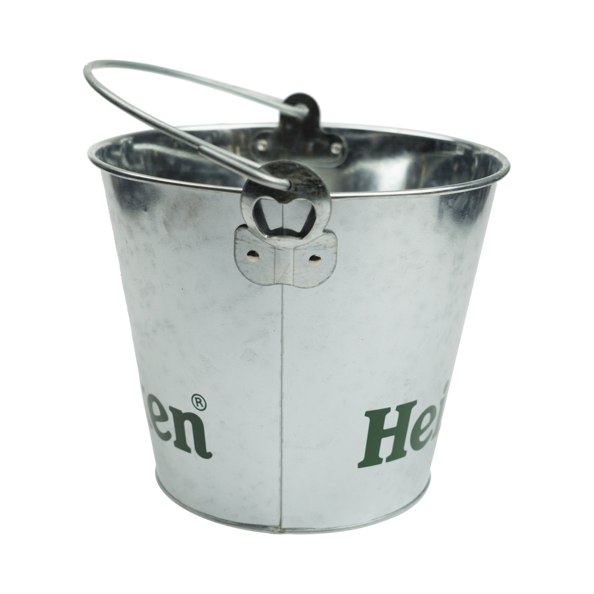 Heineken Beer Cooler Metal Bucket Silver – View 2