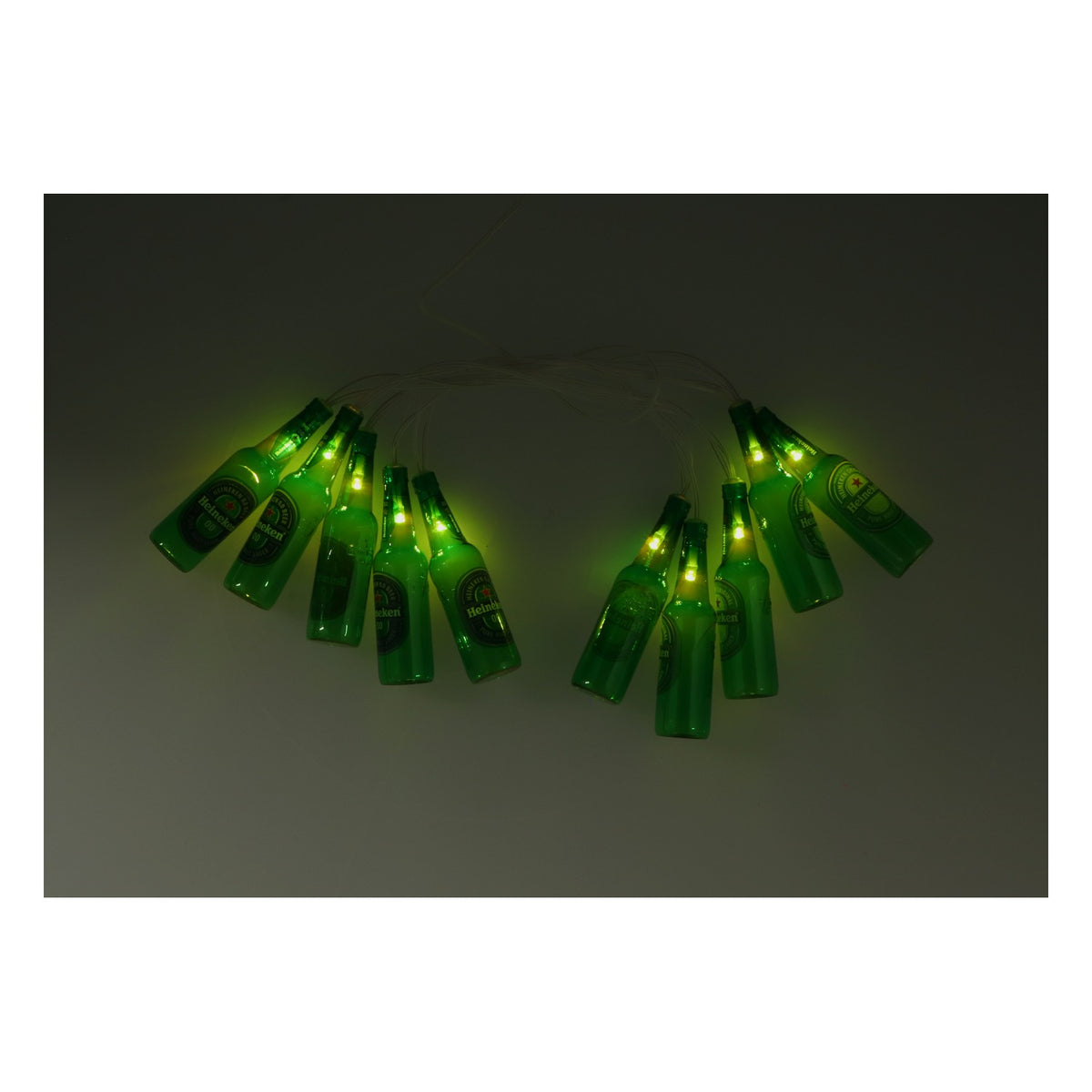 Heineken beer fairy lights illuminated advertising party garland battery operated