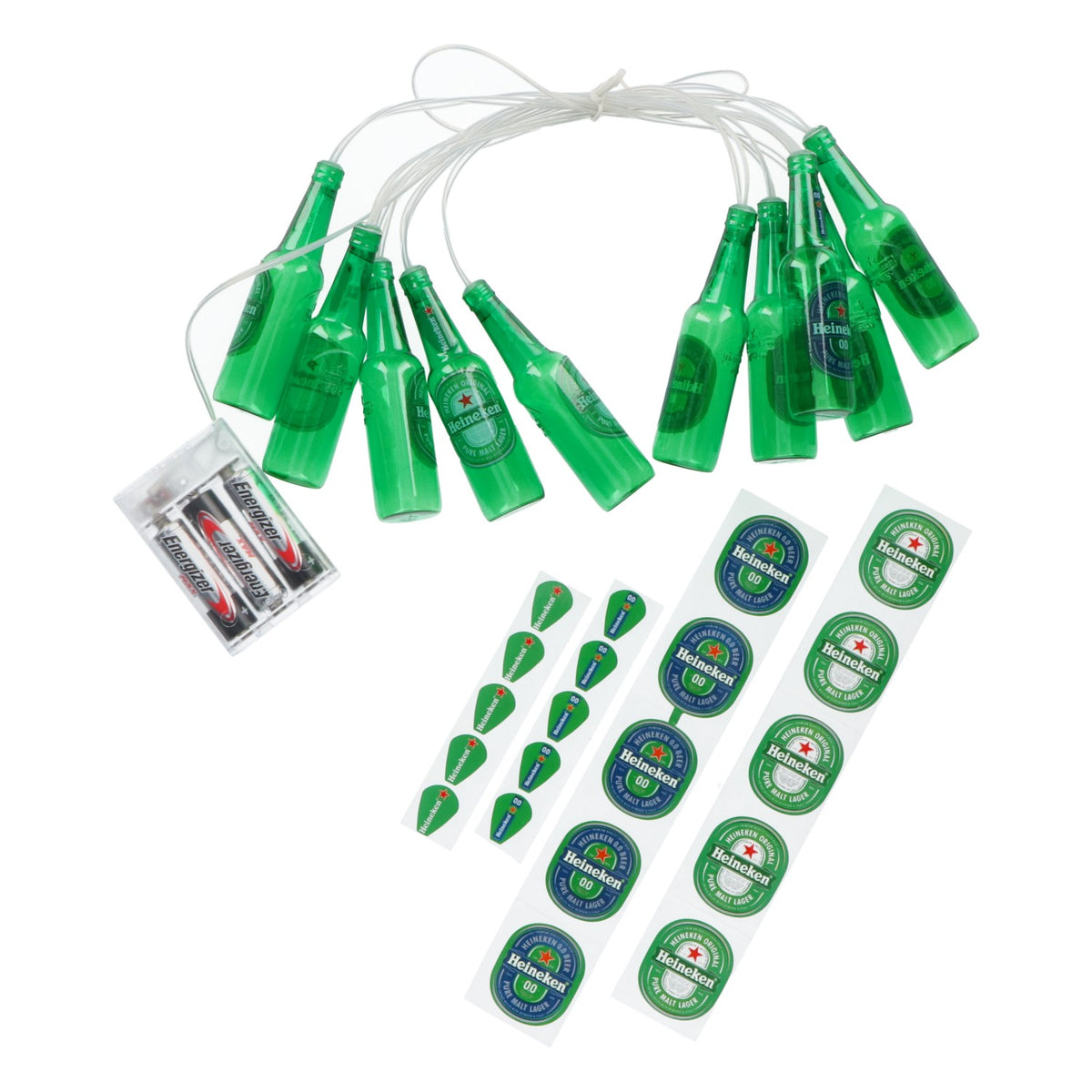 Heineken beer fairy lights illuminated advertising party garland battery operated – View 5