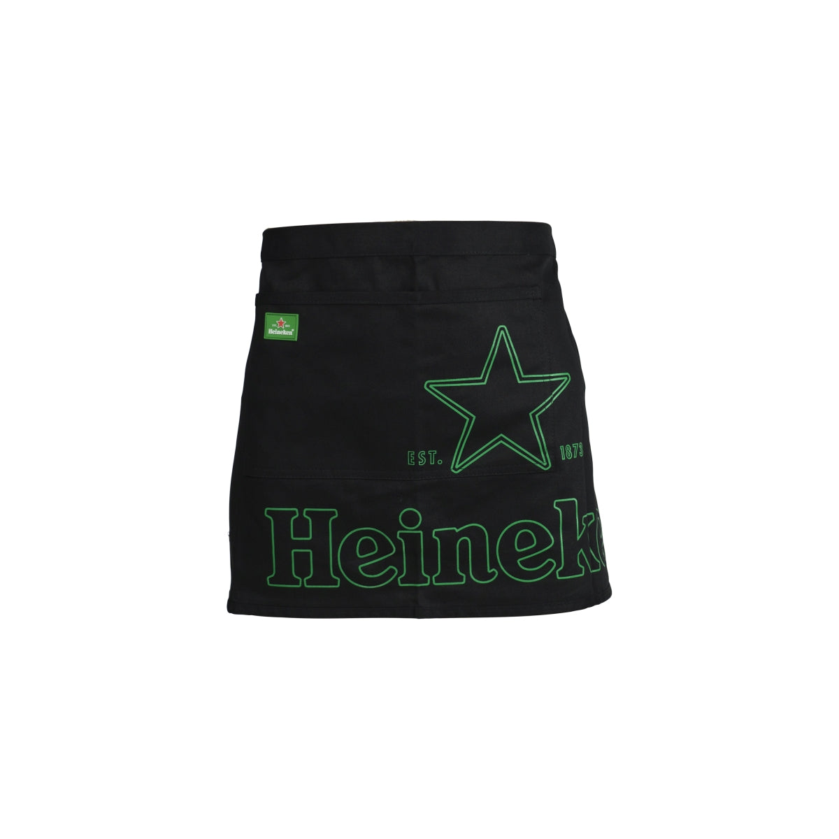 Heineken waiter apron, waist tie, short pocket, service, catering, bar, café