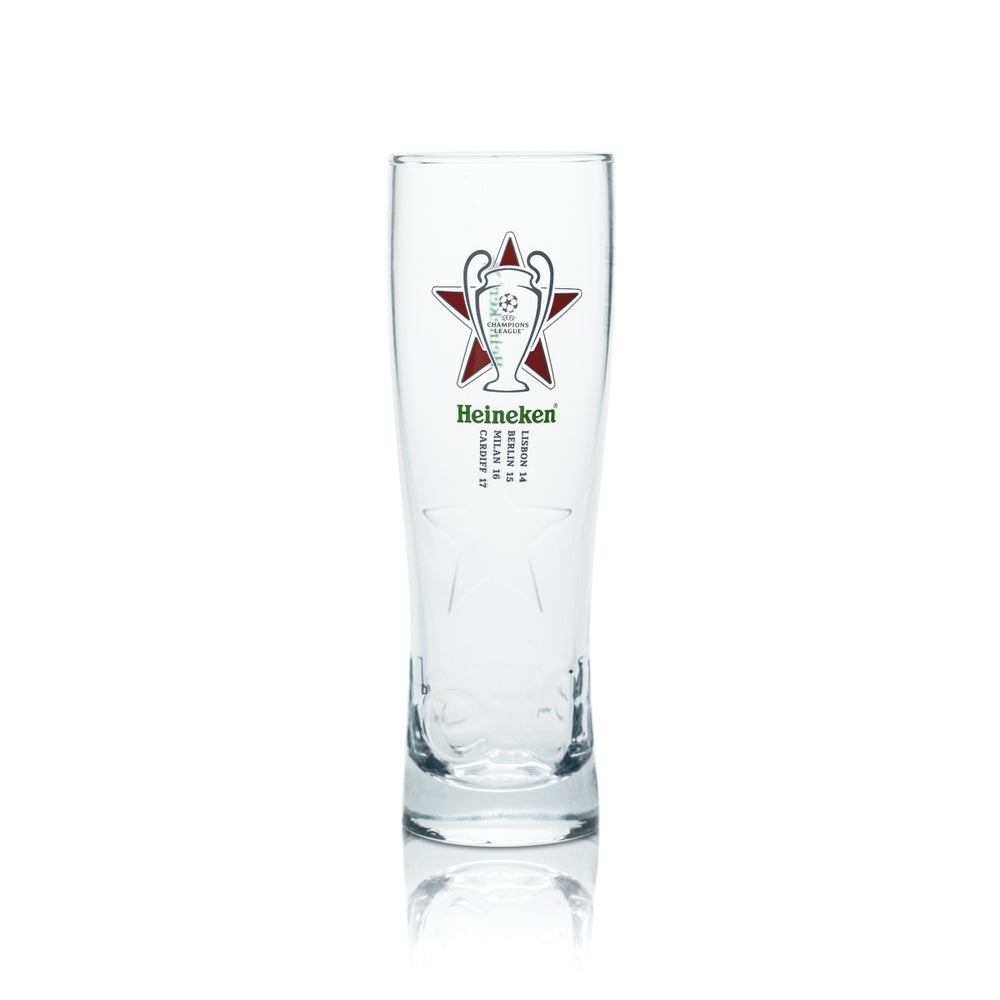 Heineken Cup Glass 0.25l Contour Glasses Champions League Collector's Edition Beer