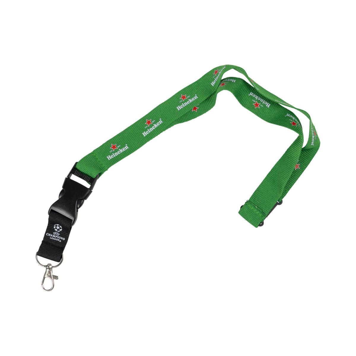 Heineken lanyard batch holder Champions League carabiner clip