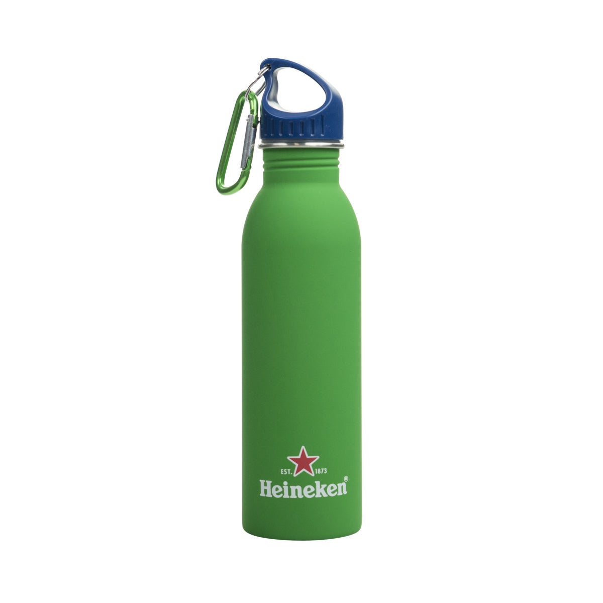 Heineken drinking bottle Thermos bottle Bottle 0.7l Carabiner Fitness Sport Water
