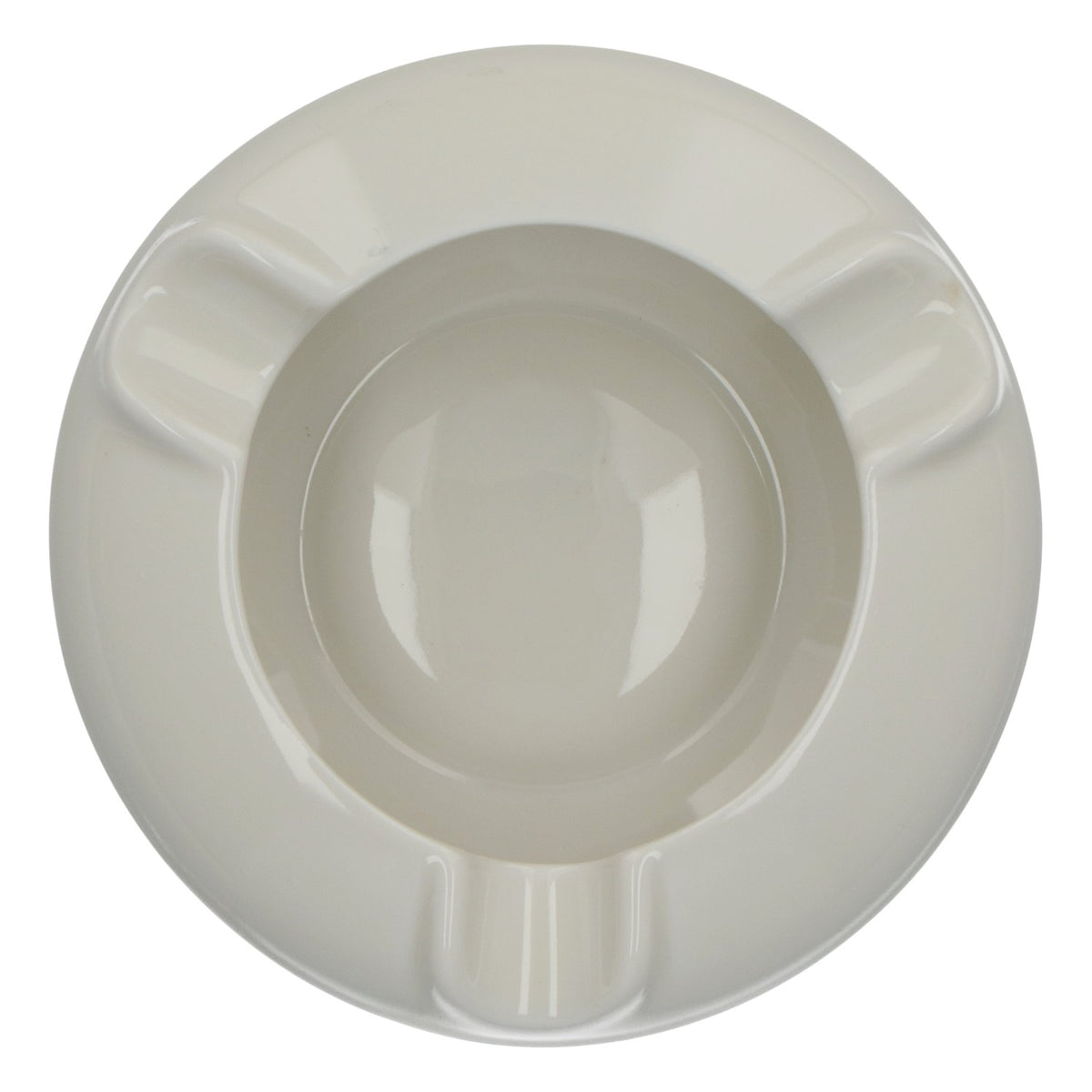 Heinrich Ceramic Ashtray, White: Stylish Design for Home & Bar – View 4