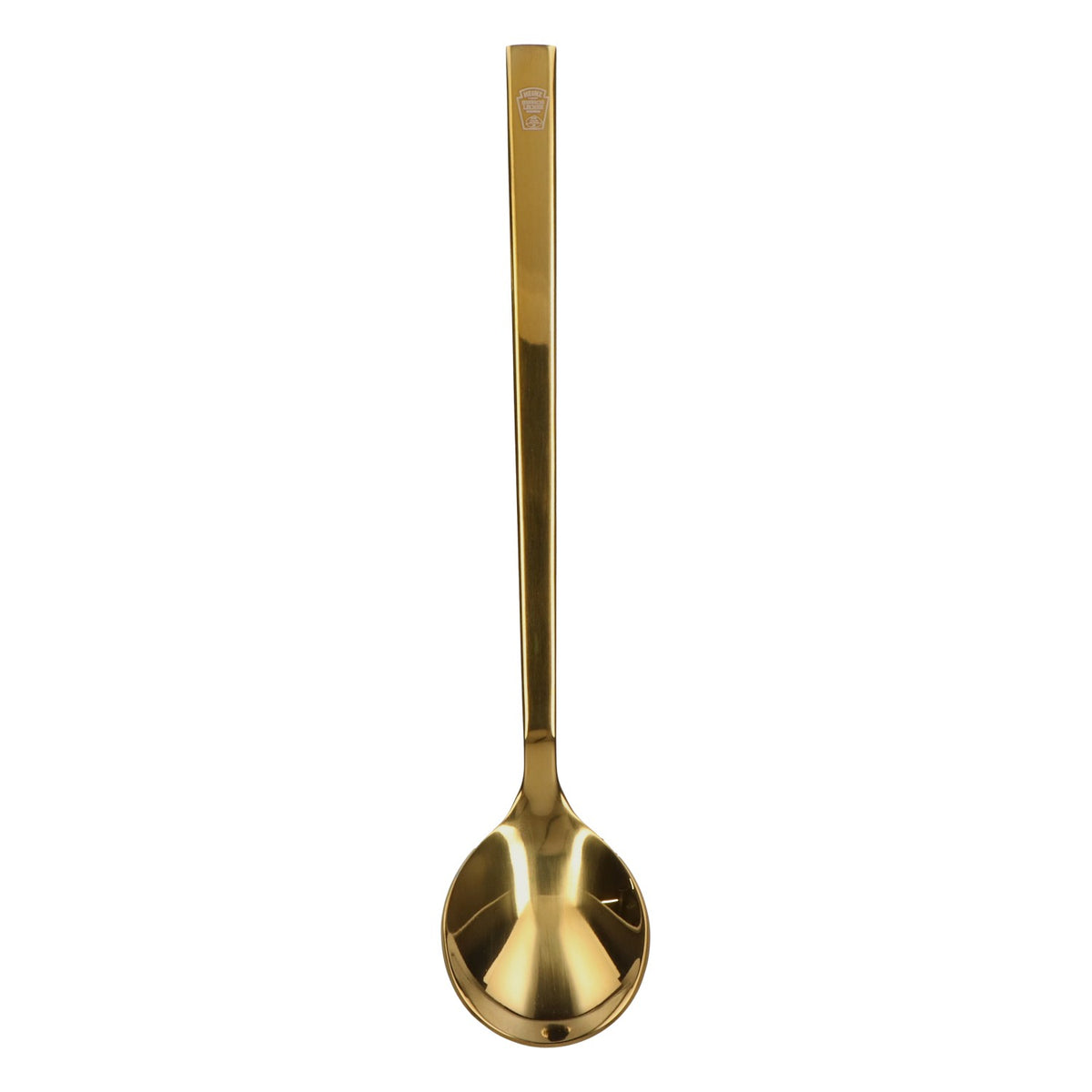 Heinz Food Spoon, Round, with Heinz Logo Engraving, Gold-Colored Metal – View 2