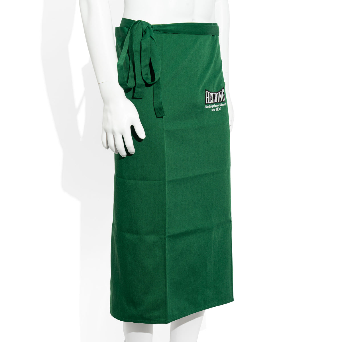 Helbing Schnaps Glass Long Green Bistro Apron, Mixed Fabric, Caraway, Waiter's Apron – View 2