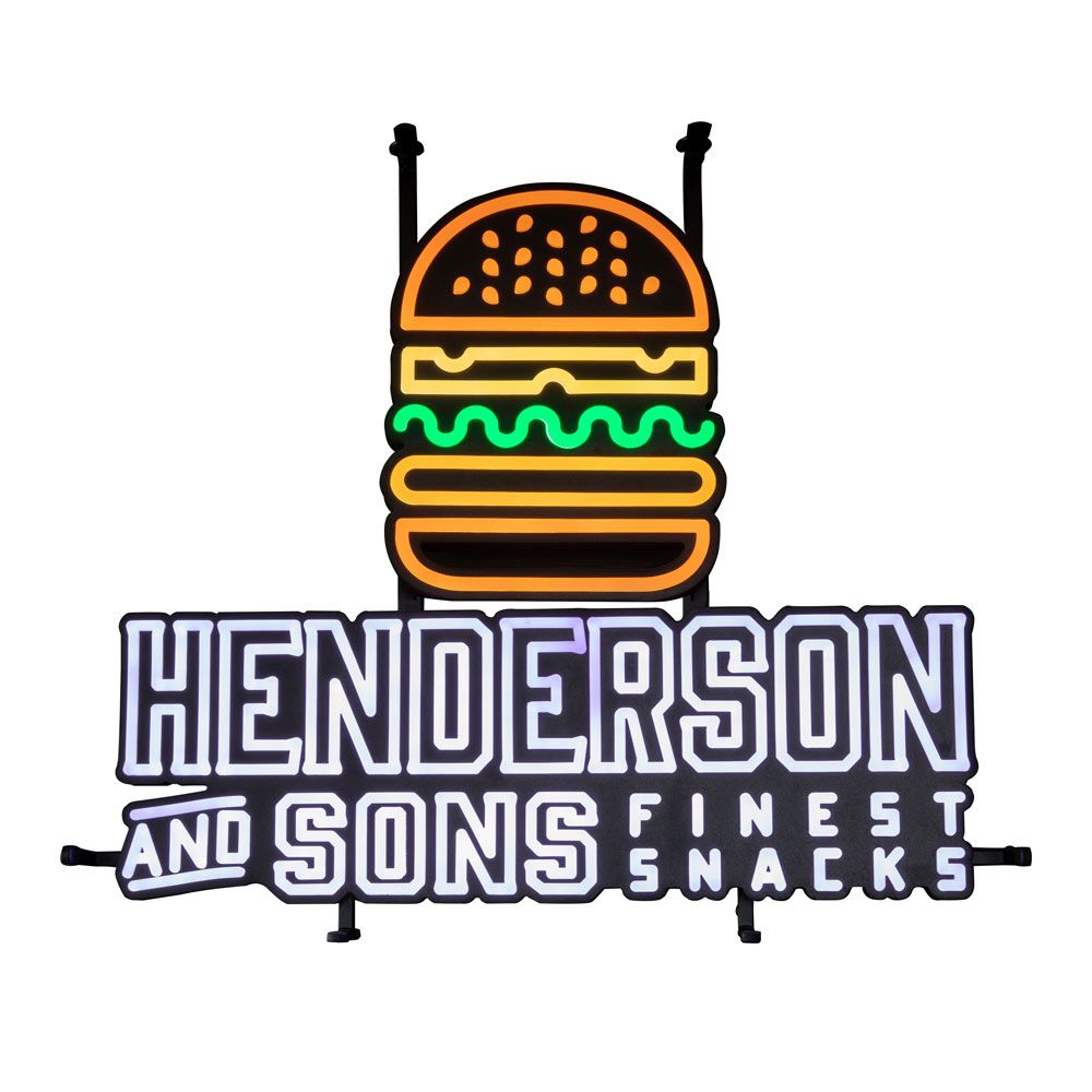 Henderson Neon Sign LED Neon Sign Burger Indoor Dimmable Display Bar – View 3