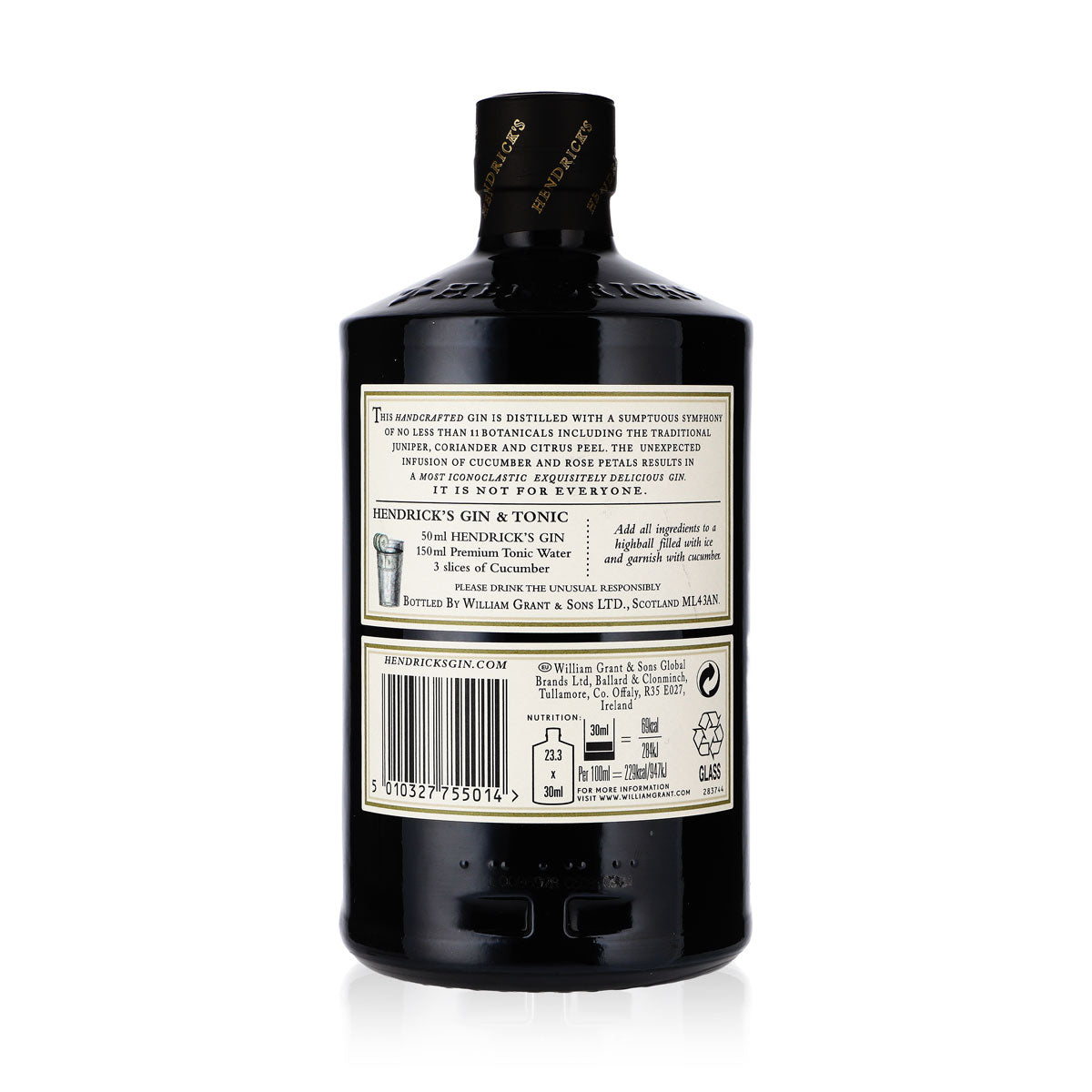 Hendricks Gin 0.7l 44% vol. bottle – View 3