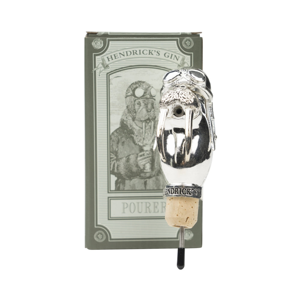 Hendricks Gin Pourer Walrus Stainless Steel Pourer Bottle Attachment Dispenser Bar