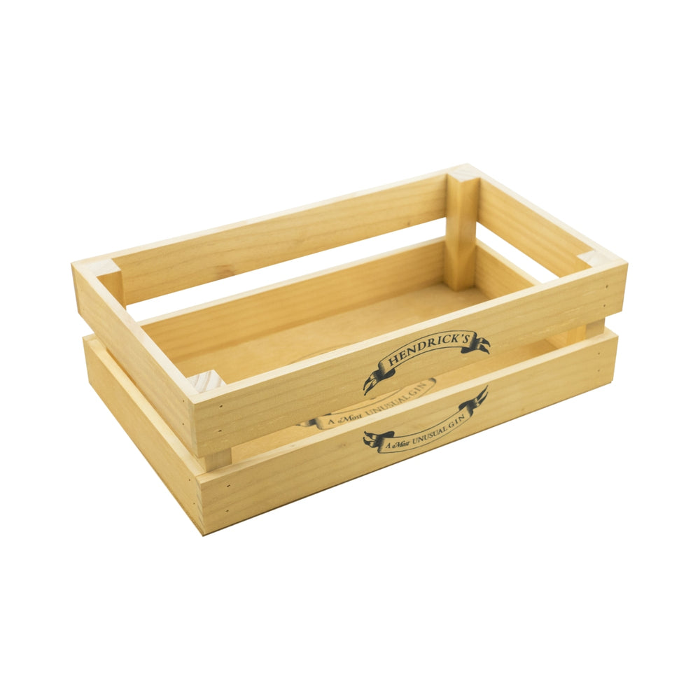 Hendricks Gin Wooden Box Case Bottle Carrier Storage Gift