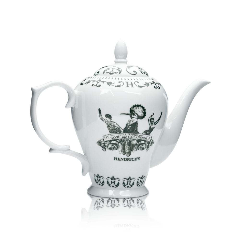Hendricks Gin Pot 0.5l Handle Tea Pot Glasses Cup Tea Cup English Britain