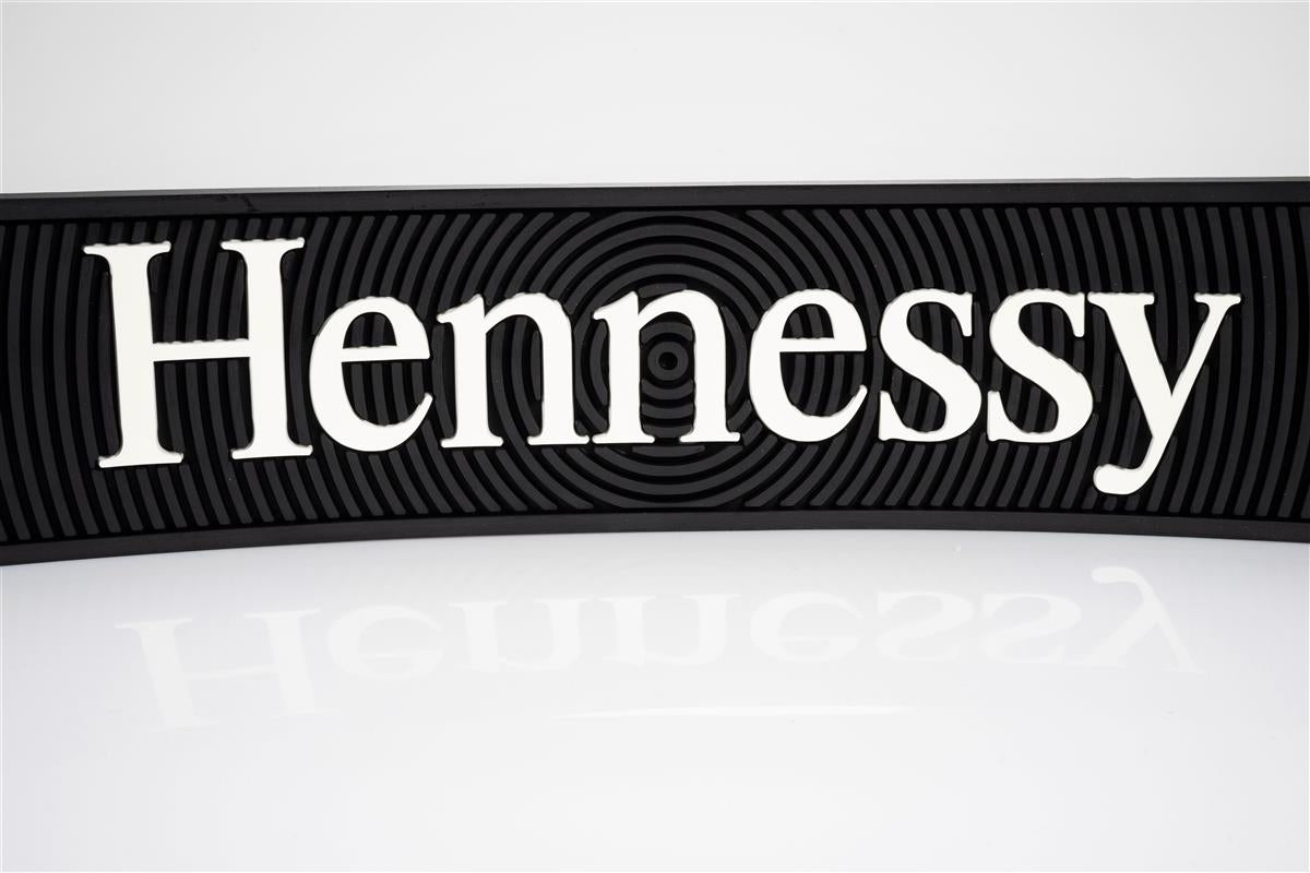 Hennessy Whiskey Bar Mat Drip Mat Bar Accessories Black – View 3